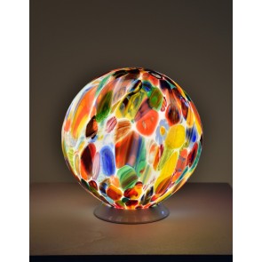 Boule lumineuse en verre de Murano soufflé
