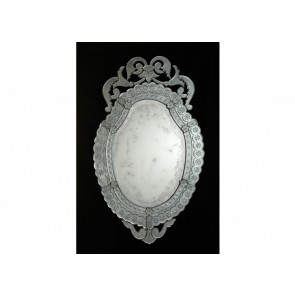 Miroir typique oval traditionnel vénitien