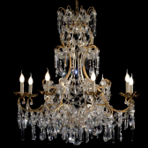 Amazing hand made chandelier with crystal drops