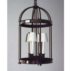 Round lantern baroque style with mirors on the frame