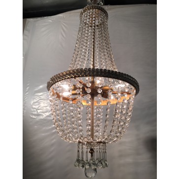 Lustre en forme de Montgolfière de style Empire