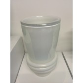 Vase artisanal en opaline de verre artisanal de Murano