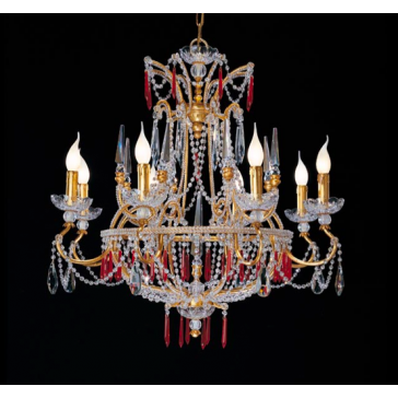 Antique French Empire Cut Crystal Chandelier