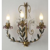 Hand made sconce in wrought iron