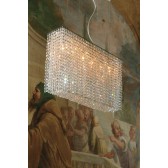 Fountain of light and crystal, hand made chandelier