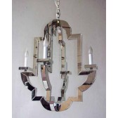 Baroque chandeliers with arms in mirors