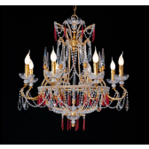 Antique French Empire Cut Crystal Chandelier