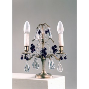 Baroque table sconces, pendants in Murano glass and crystal