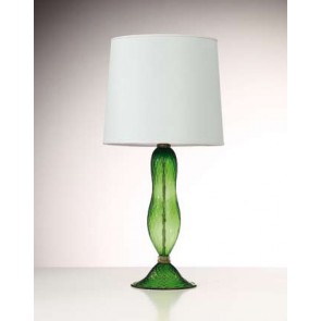 Pied de lampe en verre artisanal de Venise